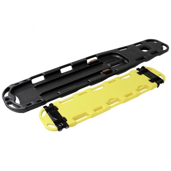 Kemp Usa Kemp USA Adult / Child 2-In-1 Combo Spineboard, Yellow / Black 10-984